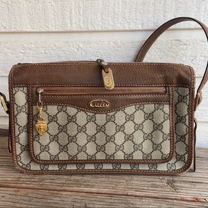 GUCCI vintage Monogram GG Web Ophidia Shelby Crossbody